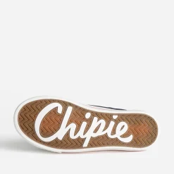 CHIPIE Baskets^Basket en jean brut pailleté avec patchs BLEU
