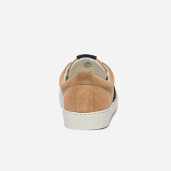 Eram Baskets/Tennis^Basket et marine en cuir velours éco-conçue COGNAC