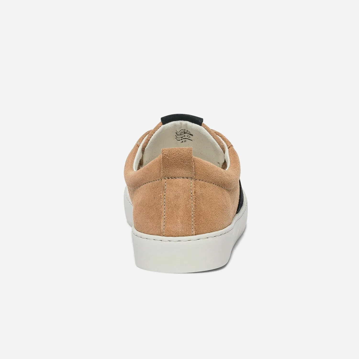 Eram Baskets/Tennis^Basket et marine en cuir velours éco-conçue COGNAC