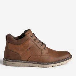 Eram Boots^Basket et marron COGNAC