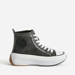 Kaporal Baskets^Basket e denim strassé à plateforme GRIS