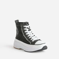 Kaporal Baskets^Basket e denim strassé à plateforme GRIS