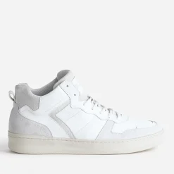 Eram Baskets/Tennis^Basket montante he et grise en cuir BLANC