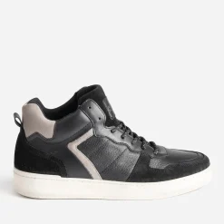Eram Baskets/Tennis^Basket montante e et grise en cuir NOIR