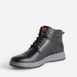 Eram Boots|Baskets/Tennis^Basket et textile chiné NOIR