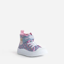 Pat Patrouille Baskets^Basket e toile fleurie BLEU