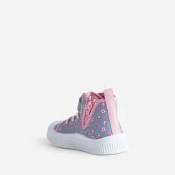 Pat Patrouille Baskets^Basket e toile fleurie BLEU