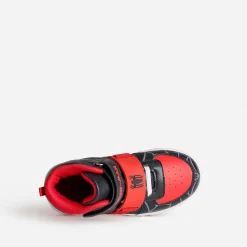 703 Baskets^Basket SPIDER-MAN e et rouge lumineuse NOIR