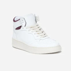 Eram Baskets^Basket TEXTO he et bordeaux BLANC