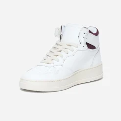 Eram Baskets^Basket TEXTO he et bordeaux BLANC