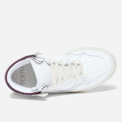 Eram Baskets^Basket TEXTO he et bordeaux BLANC