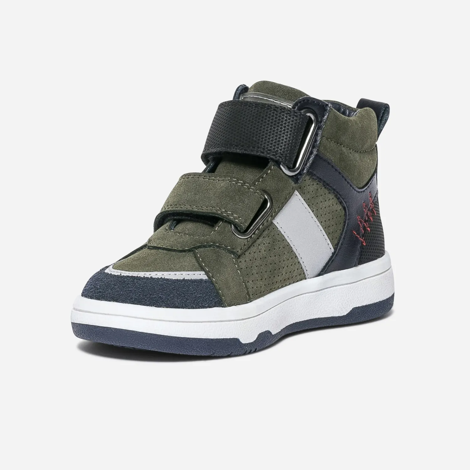 Buggy Chaussures Montantes^Baskets kaki à double scratchs VERT