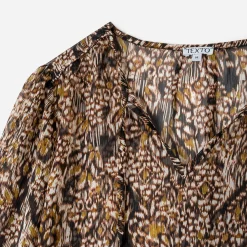 Texto Chemises & Blouses^Blouse à imprimé ethnique floral MARRON