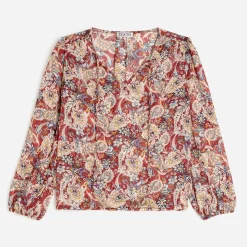 Texto Chemises & Blouses^Blouse à imprimé cachemire floral ROUGE