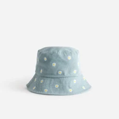 Eram Chapeaux, Bonnets & Casquettes^Bob baby blue broderies fleurs BLEU