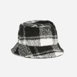 Texto Chapeaux, Bonnets & Casquettes^Bob à motif carreaux NOIR