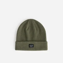 Jack & Jones Chapeaux, Bonnets & Casquettes|Accessoires^Bonnet homme kaki chiné en tricot VERT