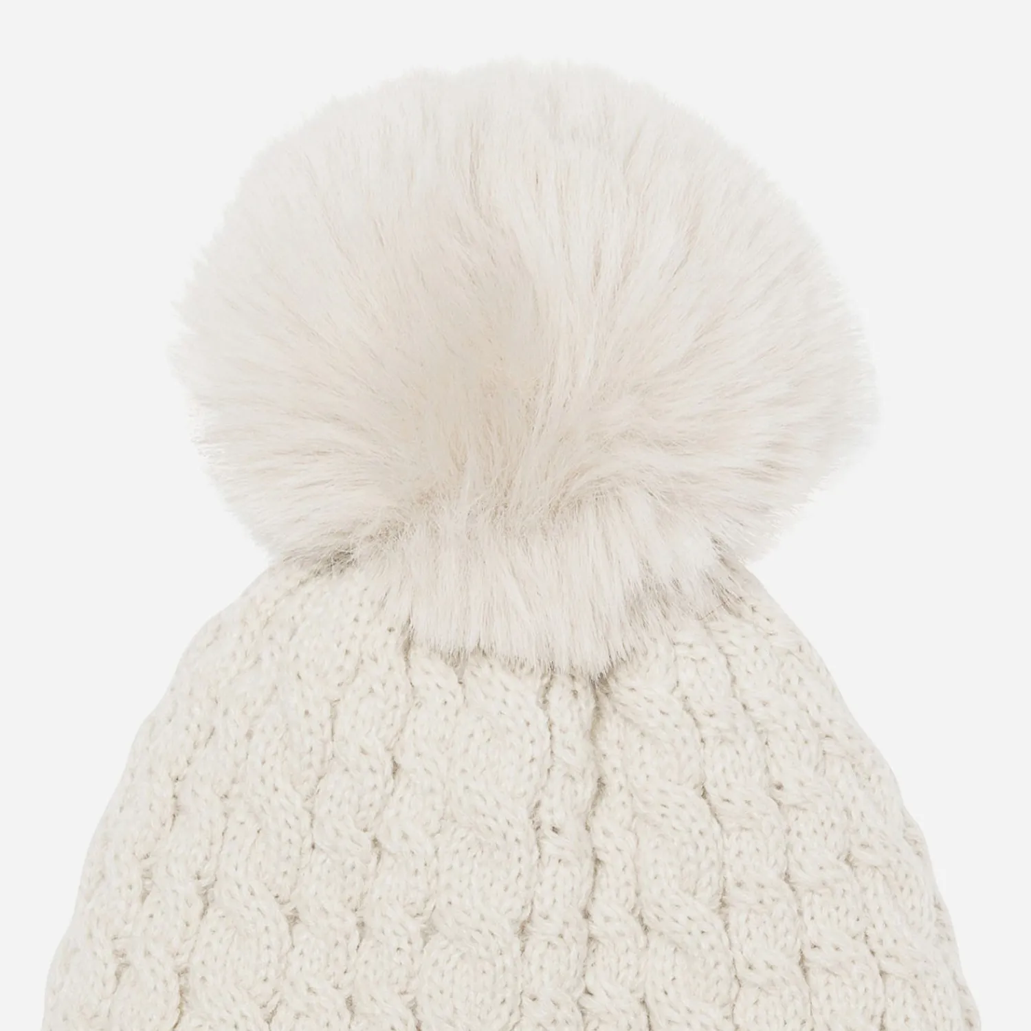 Eram Chapeaux, Bonnets & Casquettes^Bonnet TEXTO en tricot torsadé à pompon BEIGE