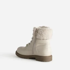 Buggy Boots^Boots à lacet fourré BEIGE