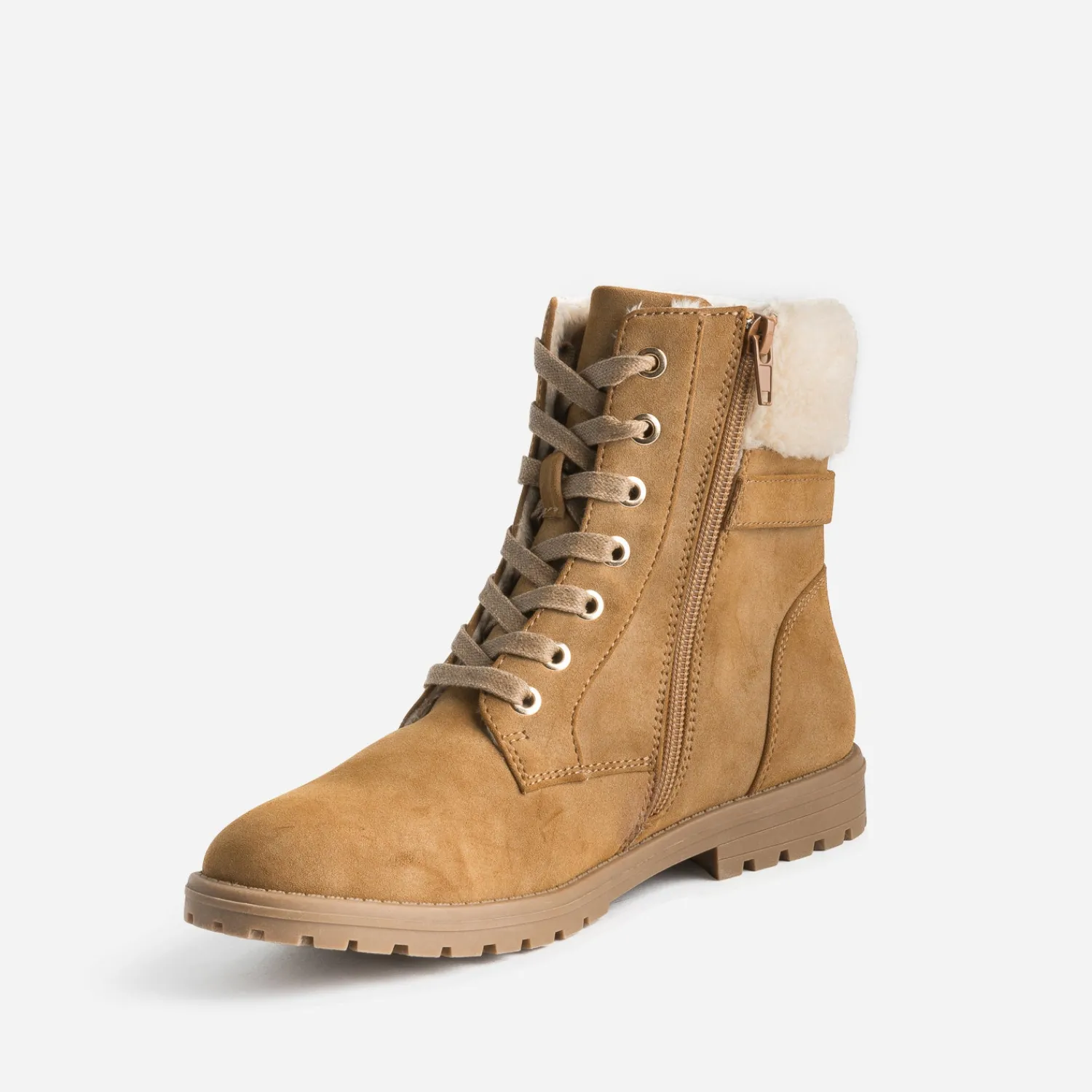 Buggy Boots^Boots à lacet suédé CAMEL