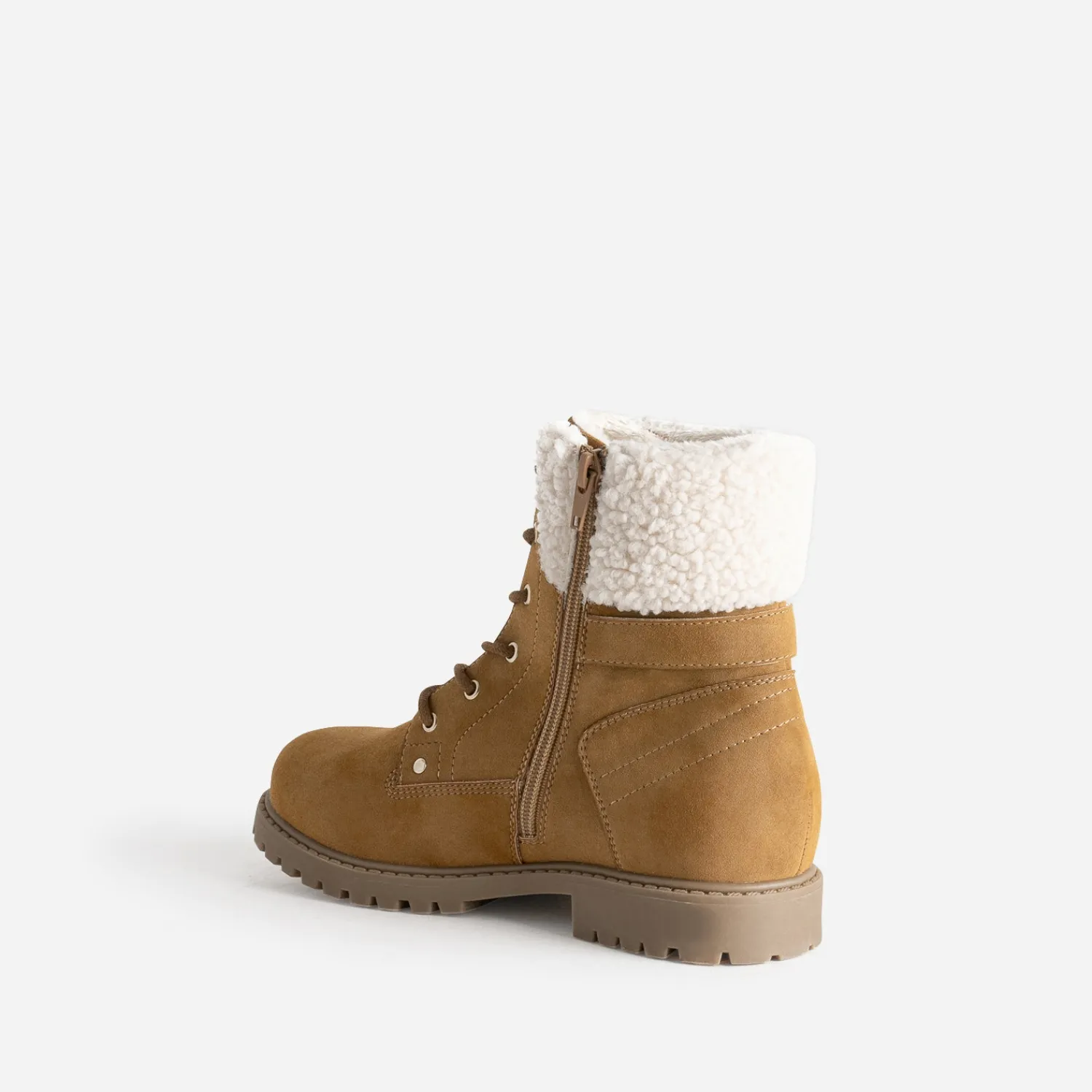 Buggy Boots^Boots à lacet fourré CAMEL