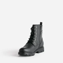 Buggy Boots^Boots à lacet avec zip côté NOIR