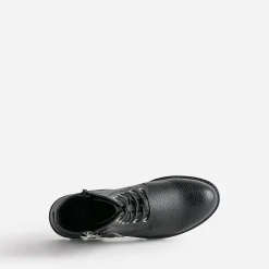 Buggy Boots^Boots à lacet avec zip côté NOIR