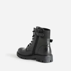 Buggy Boots^Boots à lacet en cuir NOIR
