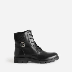 Buggy Boots^Boots à lacet en cuir NOIR