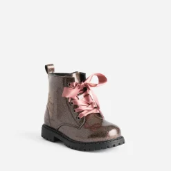 Buggy Boots^Boots à lacet pailleté à lacet ruban ROSE