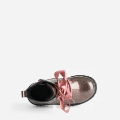 Buggy Boots^Boots à lacet pailleté à lacet ruban ROSE