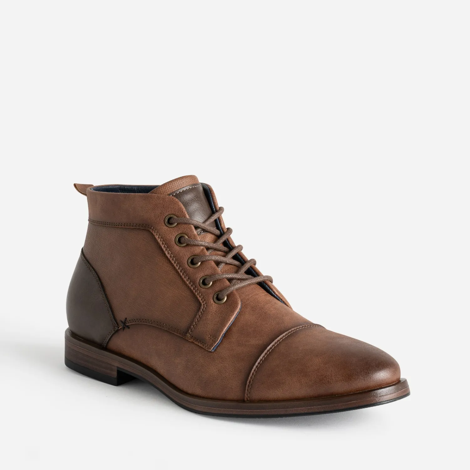 Eram Boots^Boots à lacet bout droit CAMEL