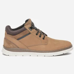 Eram Baskets/Tennis^Boots à lacet en cuir nubuck CAMEL