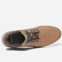 Eram Baskets/Tennis^Boots à lacet en cuir nubuck CAMEL