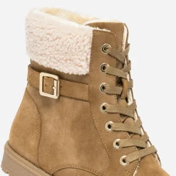 Eram Boots^Boots à lacet fourré CAMEL
