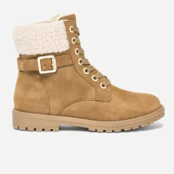 Eram Boots^Boots à lacet fourré CAMEL