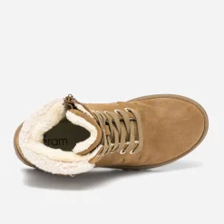 Eram Boots^Boots à lacet fourré CAMEL