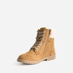 Buggy Boots^Boots à lacet suédé fourré CAMEL