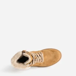 Buggy Boots^Boots à lacet suédé fourré CAMEL