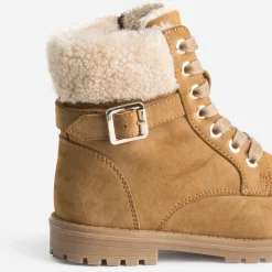 Buggy Boots^Boots à lacet suédé fourré CAMEL