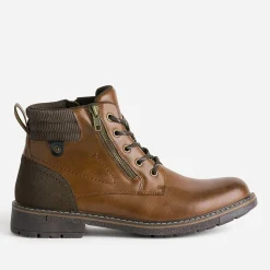 Eram Boots^Boots à lacet cognac MARRON