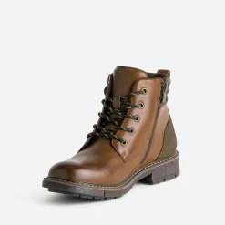 Eram Boots^Boots à lacet cognac MARRON