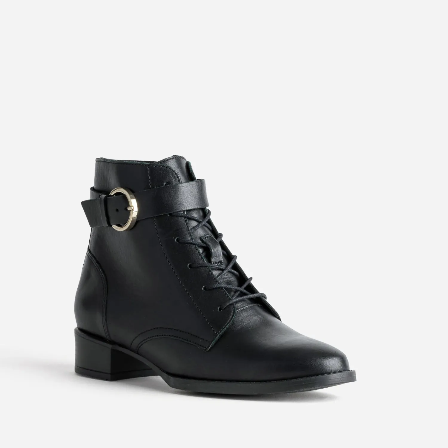 Eram Flex Boots^Boots à lacet cuir NOIR