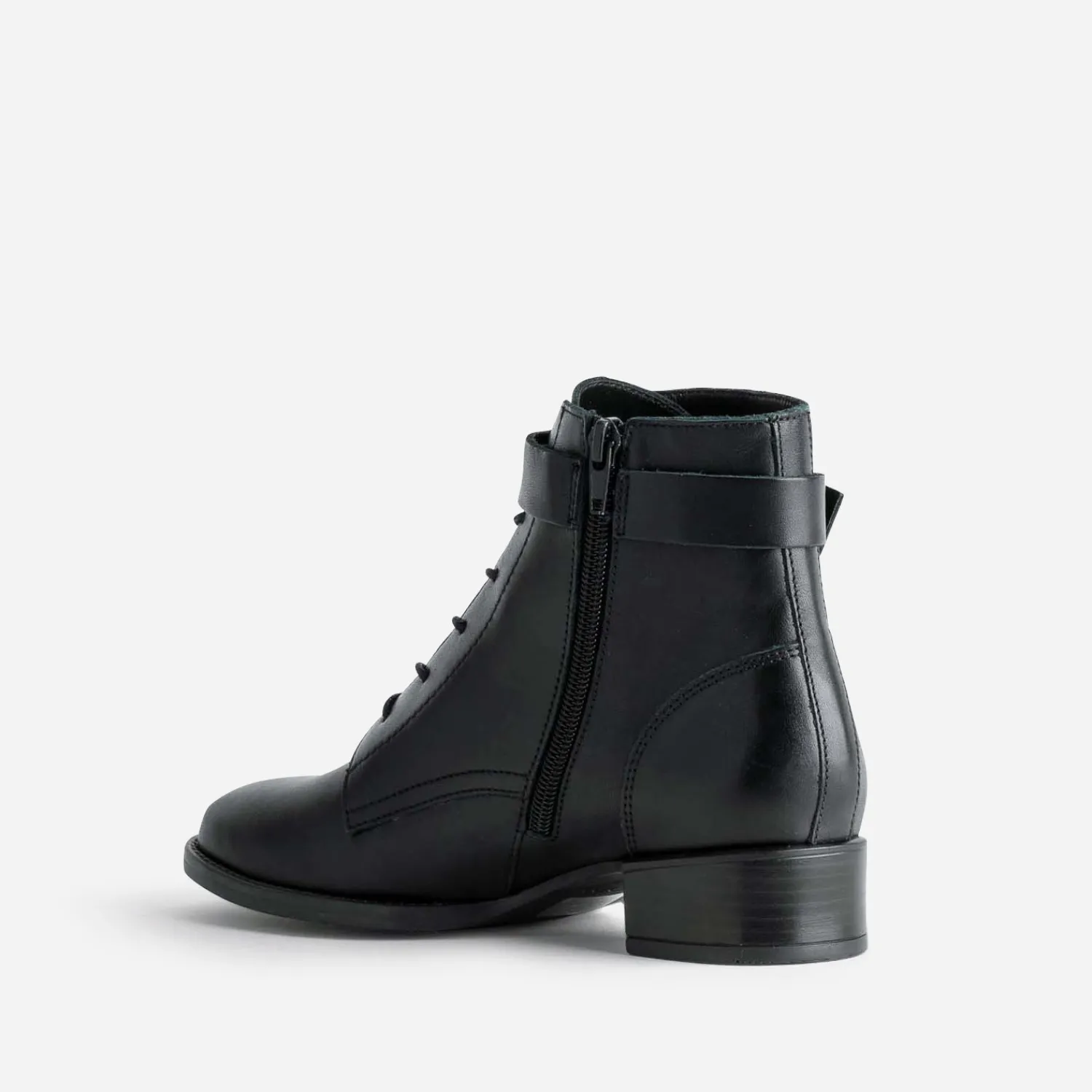 Eram Flex Boots^Boots à lacet cuir NOIR