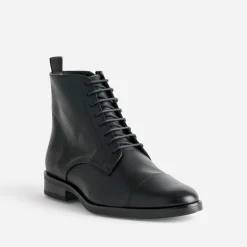 Eram Flex Boots^Boots à lacet cuir NOIR