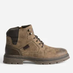 Eram Boots^Boots à lacet à semelle crantée MARRON