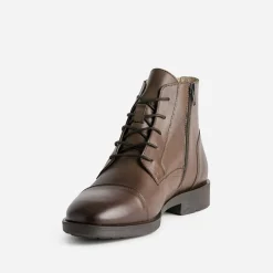 Eram Boots^Boots à lacet cuir MARRON