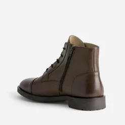 Eram Boots^Boots à lacet cuir MARRON