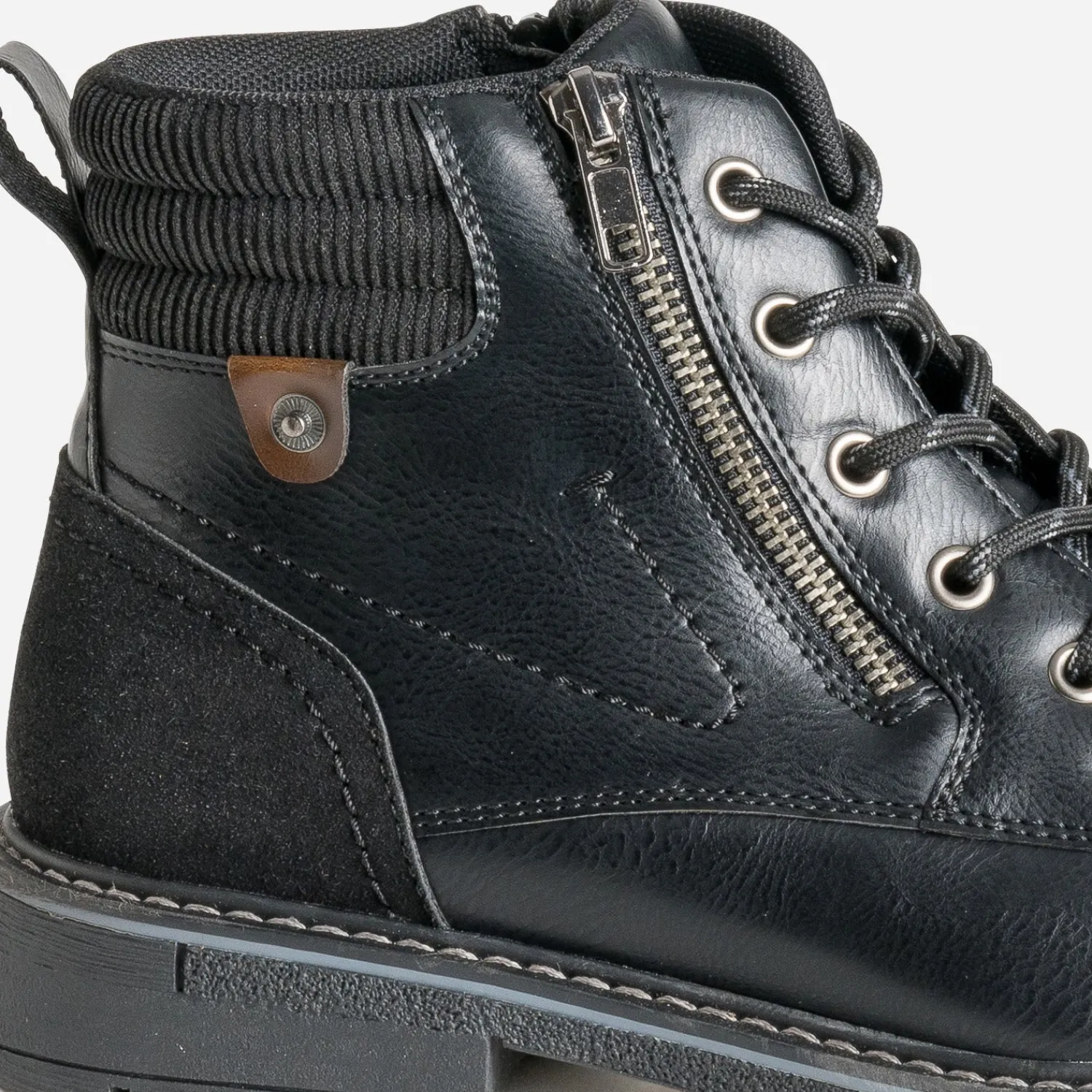 Eram Boots^Boots à lacet NOIR
