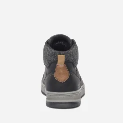 Eram Baskets/Tennis^Boots à lacet avec col textile NOIR